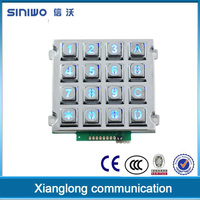 Zhejiang Dustproof Metal backlit Keypad for Electronic Machine B660