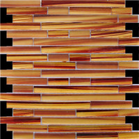 more images of Low price golden glass mosaic for kitchen and bathroom