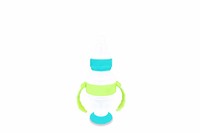 Unique baby collapsible glass silicone feeding bottle
