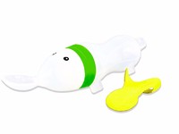Baby cereals silicone squeezing feeding bottle with spoon