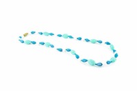 Hot selling handmade baby chewable beaded necklace/toddler teether necklace