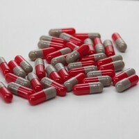 1# Grey+Red Enteric Coated Capsules
