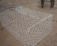 Gabions baskets used for bank stabilization and channel linings