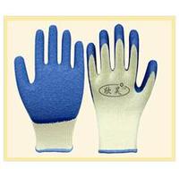 10gauge 5thread cotton latex coated safety work glove