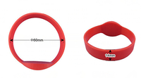 more images of Rubber Waterproof RFID Ntag213 Silicone Bracelet