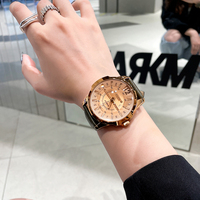 more images of Julishi High-End Large Dial Men And Ladies Rose Gold Case Watch