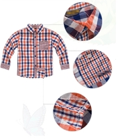 more images of 100% cotton flannel shirt for kids