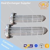 SUS304 steam water heat exchanger,shell and tube chiller, evaporator