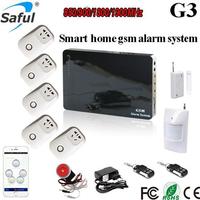 Saful G3 Smart home 2G/3G/4G gsm alarm system with