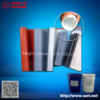Silicone rubber for textile coating