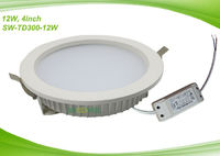 CE RoHS 4inch 12w Recessed LED Downlight Recessed Shower Light 1100lm