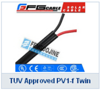 TUV Approved PV1-f Twin Solar Cable