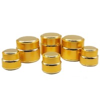 gold cosmetic packaging cosmetic aluminum jar