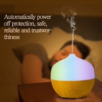 300ML Safty Protection Wooden LED Great Night Light Ultrasonic Aroma Diffuser