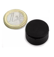 more images of Rubber Coated Neodymium Disc Magnets Ø 22 mm,Thickness11.4 mm, holds approx. 7.1 kg