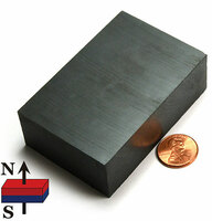 Big Ceramic(Ferrite) Block Magnets 3"X2"X1"(76.2x50.8x25.4mm)
