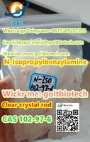 99% N-Isopropylbenzylamine clearly crystal Rod CAS 102-97-6 rock crystal supplier 100% safe delivery Benzylisopropylamine Wickr me: goltbiotech