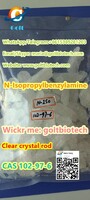100% pass customs 99% N-Isopropylbenzylamine clearly crystal bar CAS 102-97-6 supplier Wickr me: goltbiotech