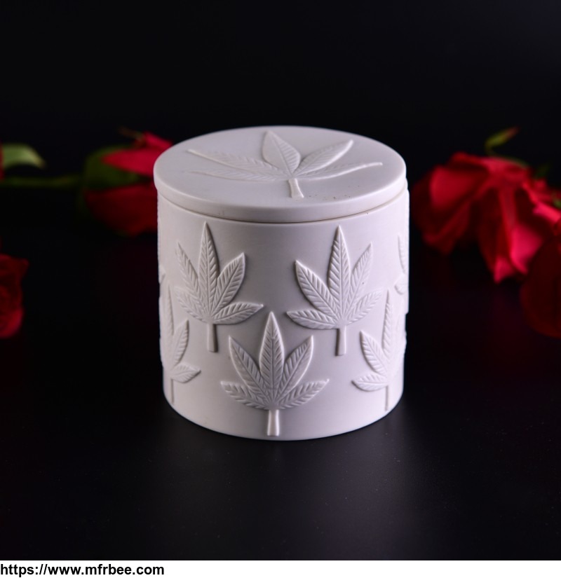 home_decor_cylinder_white_ceramic_votive_candle_jar_with_lid