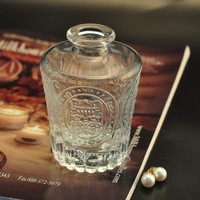 more images of Debossed pattern glass diffuser bottles wholesale