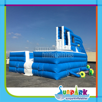 more images of Inflatable Freefall Stunt Jump Air Bag with Safety Double Platform