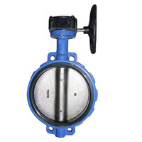 more images of Worm Gear Wafer Soft Seal Butterfly Valves