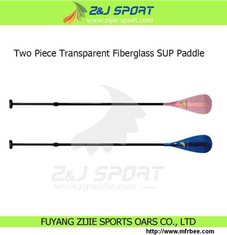 2_piece_adjustable_transparent_fiberglass_stand_up_paddle
