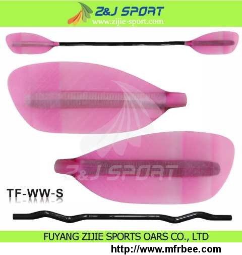 pink_transparent_fiberglass_whitewater_paddle