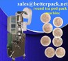 tea packaging machine for round shape tea bags, tea pod packaging equipment