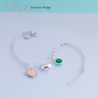 more images of Sterling Silver Puffed Heart Bracelet