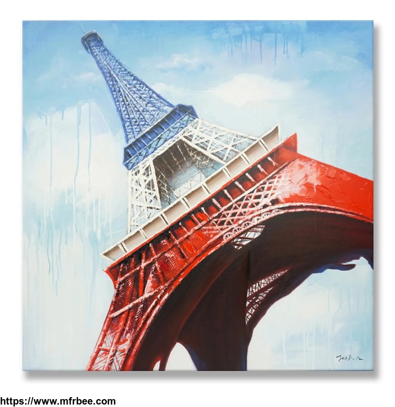 100% handmade - Eiffel Tower in French Color