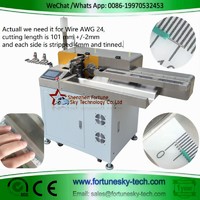 Fully Automatic Double-ends Wire Cut Strip Twist Dip Soldering Machine