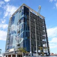 High rise steel structure office building with glass curtain wall