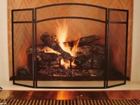 more images of copper fireplace screen
