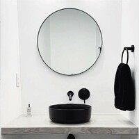 more images of LAM-106 Traditional Round Bathroom Mirror