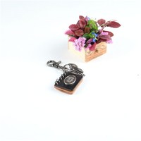 more images of Leather Blank Key Chain With Metal Closure