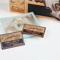 more images of Custom Kraft Paper Leather Label For Jeans