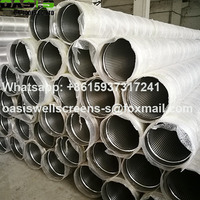 Beveled Wedge Wire Water Well Screen Pipe Continuous Slot Wire Wrapped Screens