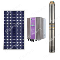 Solar irrigation system submersible solar pump