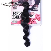 7A Brazilian Virgin Human Hair Weave Loose Wave Unprocessed 1 bundle