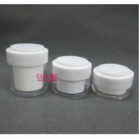 20g-30g-50g-white double wall acrylic cream jars