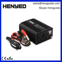 HYD-D300W+2.1A*2 300W Car Power Inverter 2 AC Outlets 12V DC to 110V AC Dual 2.1A USB Charging Ports