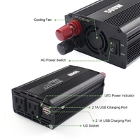 more images of 500W Power Inverter 12V DC to 110V AC with 2 AC Outlets