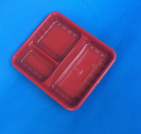 biodegradable disposable plastic meal tray container