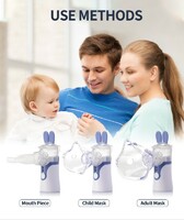 Inhaler rechargeable mesh nebulizer for kids children portable ultrasonic nebulizer machine for asthma