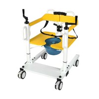 New design portable medical hydraulic move toilet patient transport lift transfer chair with commode
