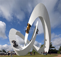 more images of outdoor large stainless steel sculpture