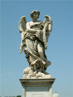 garden natural marble angel statue