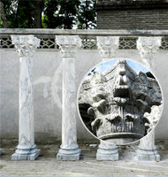 garden natural stone column
