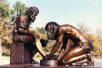 Famous life size bronze sculpture